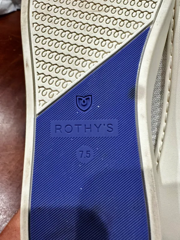 Rothy's White Sneakers. Size 7.5 - Image 5