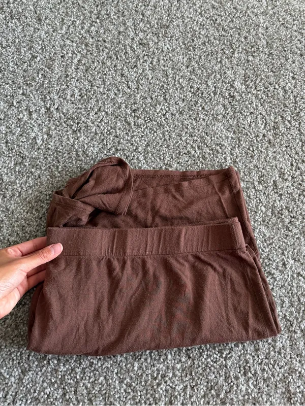 Skims Soft Brown Pajama Shorts Size 4XL - Image 4