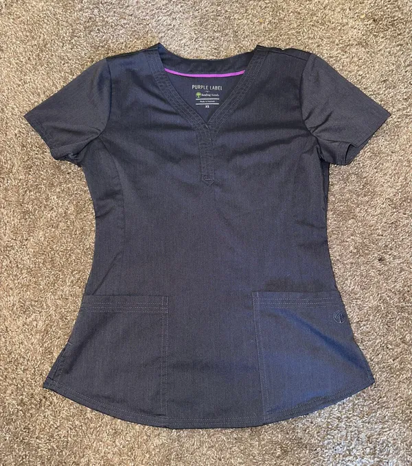 Scrub Top Gray Size XS - Image 2