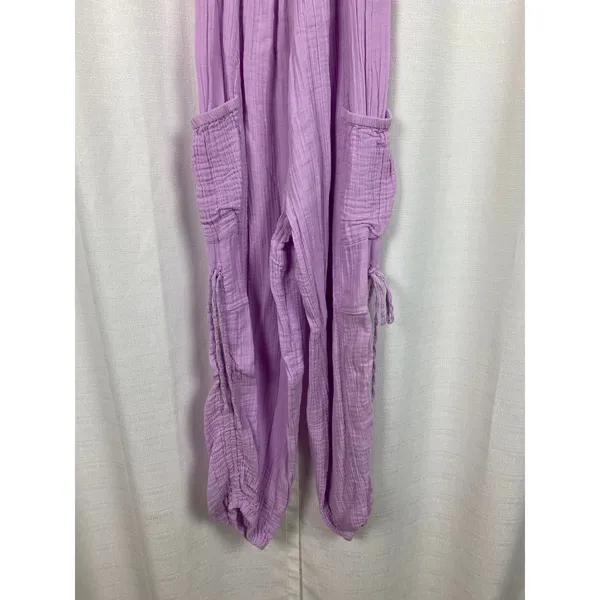 Urban Outfitters Out From Under Purple Gauze Cotton Jumpsuit Sz.S - Image 12