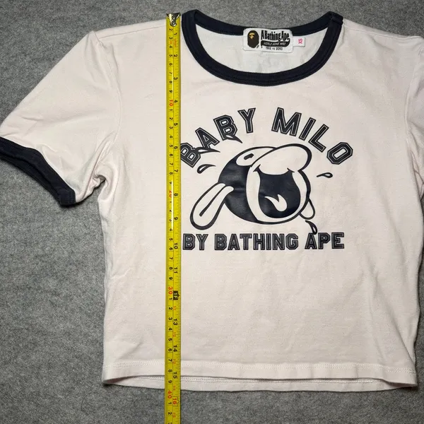 A Bathing Ape Women XS Short Sleeve Graphic T-Shirt - Image 6