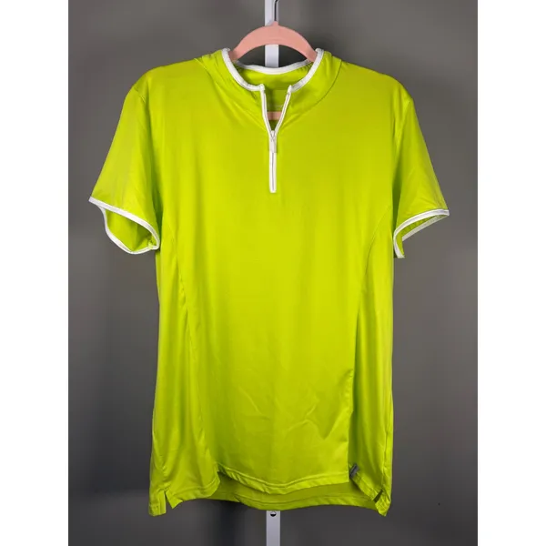 Maggie Lane 2X Lime Quarter Zip Golf Tennis Pickleball Active Performance‎ Top - Image 2