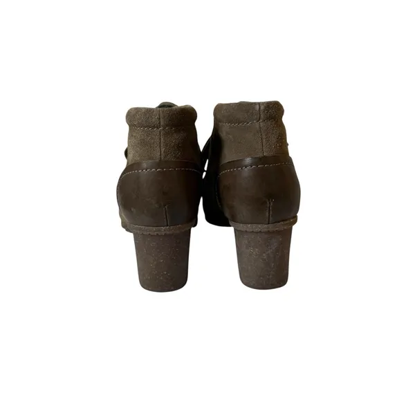 Clarks Sashlin Sue Ankle Bootie Womens 9M Olive Brown Indie Sleaze Boho Hipster - Image 4