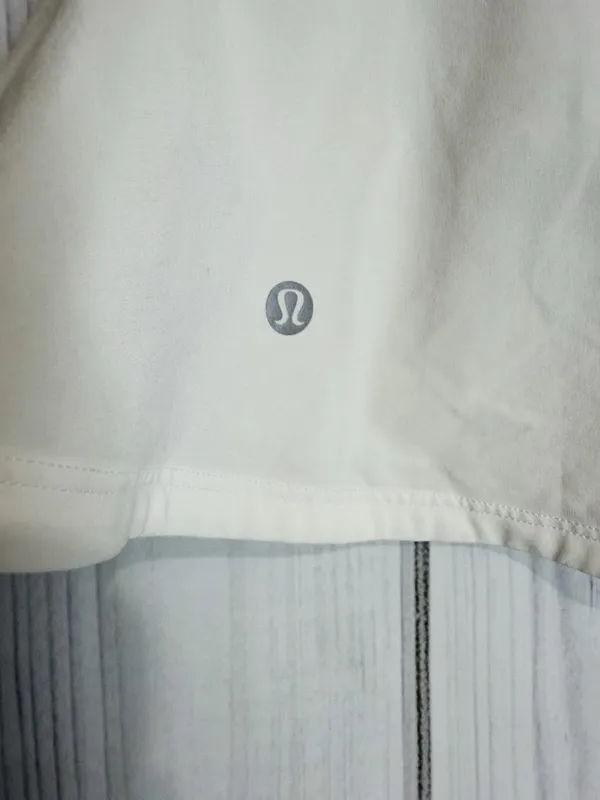 Lululemon Play Off The Pleats Skirt White Tennis Skort Pickleball Women's Size 4 - Image 5
