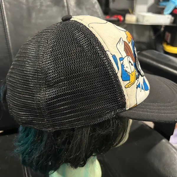 Vans Black Cap with Colorful Disney Cartoon Design - Image 5