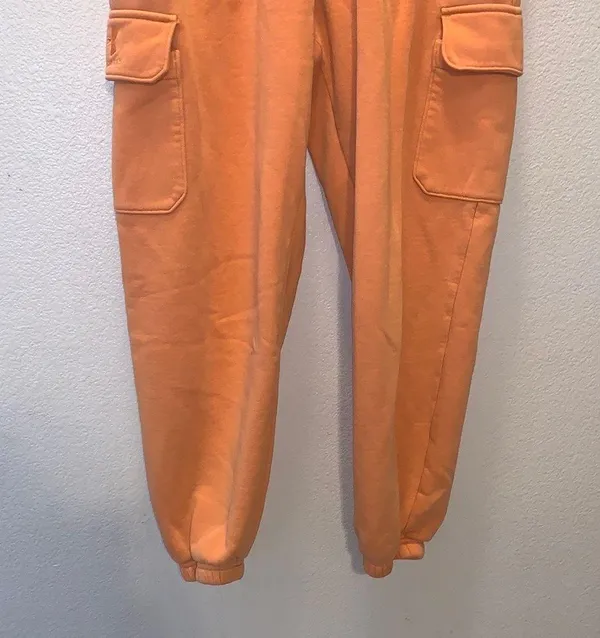 Under Armour Playback Orange Cargo Jogger SweatPants Loose Fit - Image 3