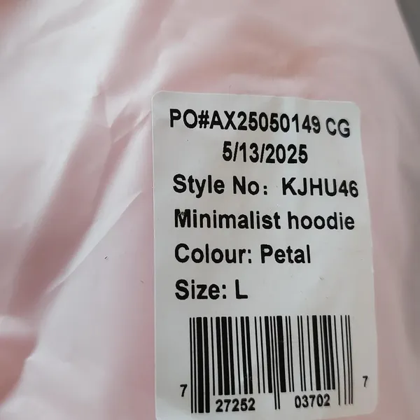NWT COMFRT MINIMALIST Color PETAL Size Large Pink - Image 3