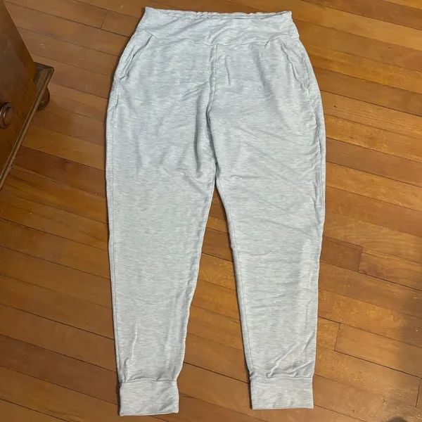 Hatch Size 1 US S Maternity Lounge Pants Joggers Grey Spacedye Pockets Casual - Image 2