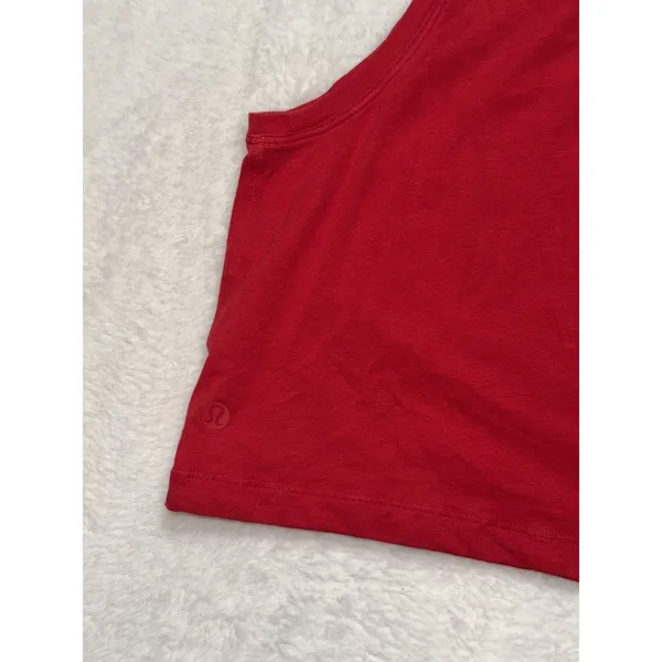 Lululemon Women's Adapt To you Tank Dark Red Size 6 - Image 3