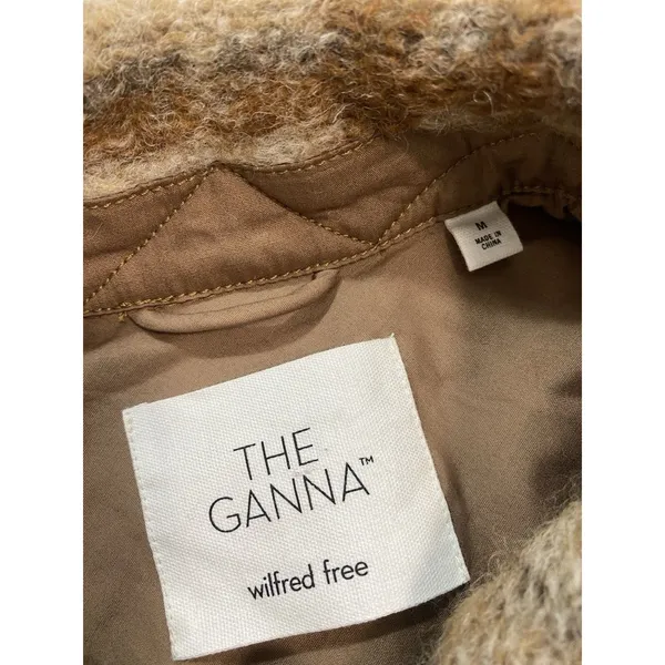 Wilfred Free Aritzia The Ganna Womens Wool Plaid Shacket Jacket M Oversized - Image 10