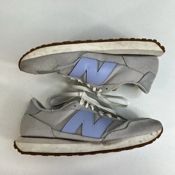New Balance 10 Sneakers 237 Retro Running Suede Nylon Grey Lavender WS237GB - Image 3
