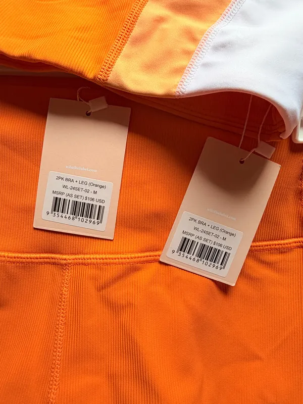WILO Melbourne NWT Orange Activewear Set Size M Size M - Image 3