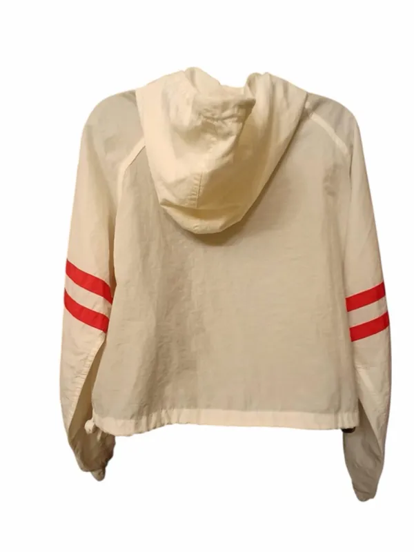 J. Galt Shanghai Women's White Cropped Zip-Up Windbreaker - Size S - INV406 - Image 3