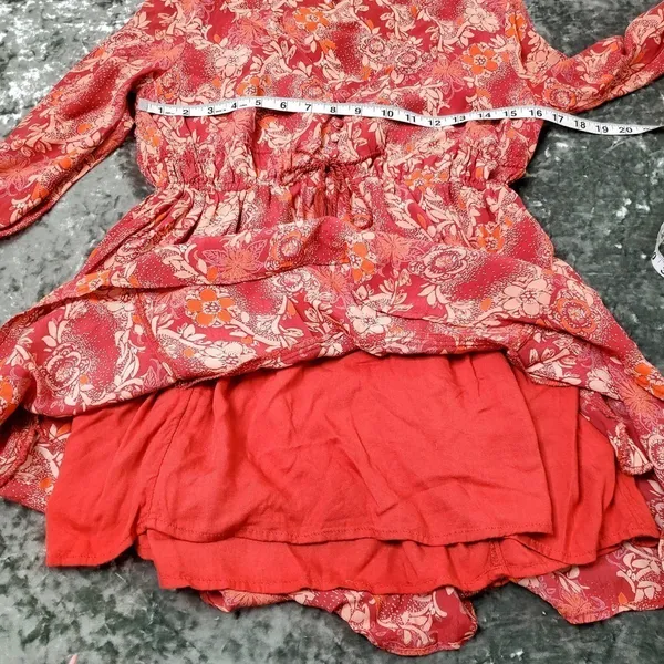 Free People Red Floral‎ Dress - Image 8