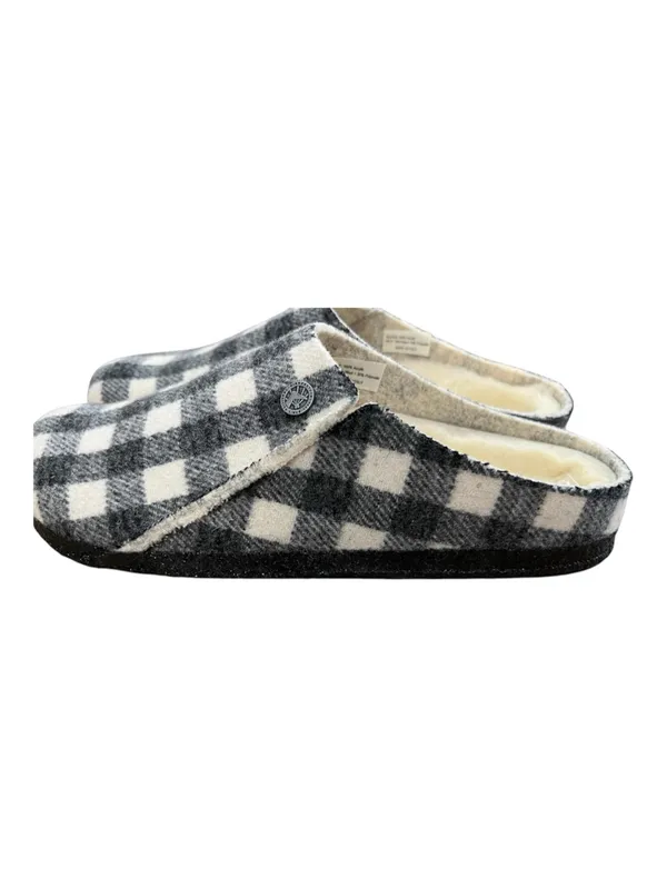 Birkenstock Zermatt Rivet Plaid Shearling Slippers EU 42 Women 11 Men 9 Narrow - Image 4