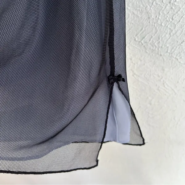 Victoria’s Secret Sheer Mesh Babydoll Slip – Y2K Fairy Grunge Sz medium black - Image 5