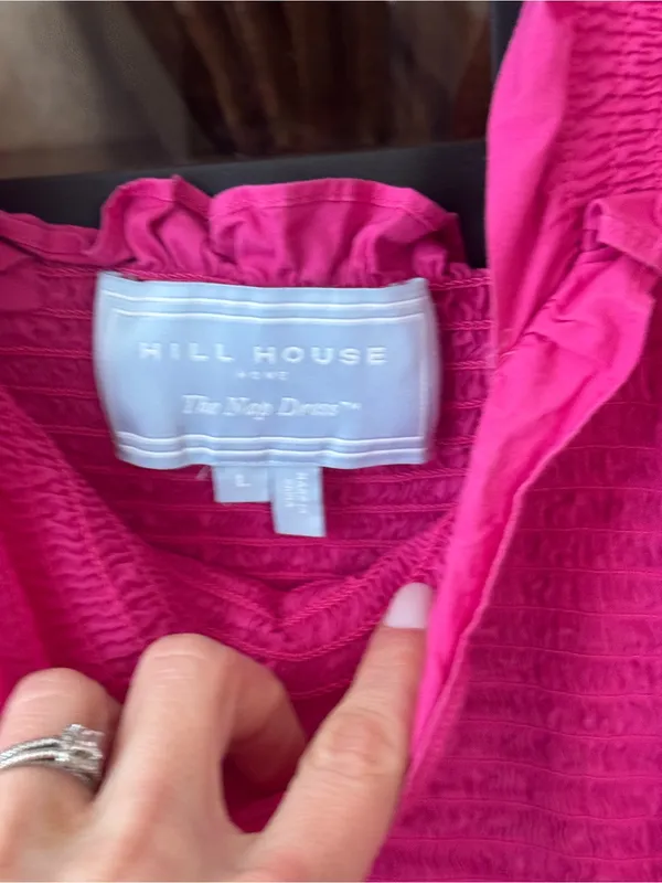 Hill House poppy Nap dress midi Ellie pockets tiered ruffle poplin cotton smock - Image 4