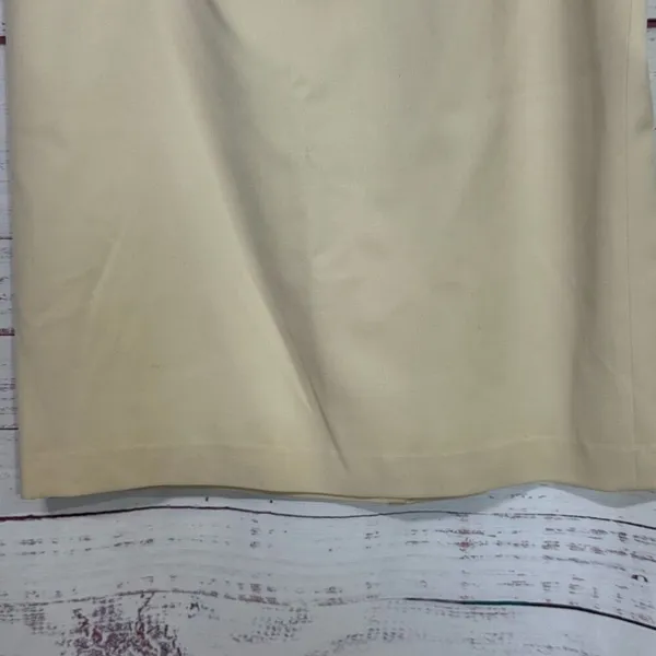 Adrianna Papell Women's Knit Pull On Midi Skirt Size 12 cream‎ Wool - Image 3