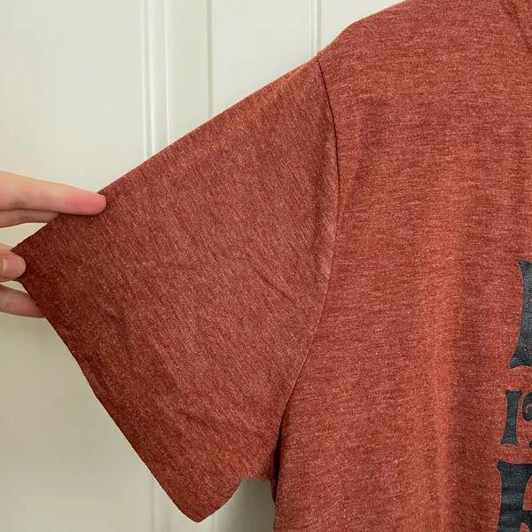 EUC | SHEIN women’s burnt orange cowboy western relaxed‎ lounge casual tshirt XL - Image 4