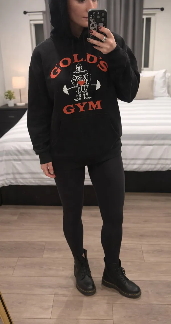 Vintage golds gym hoodie - Image 2
