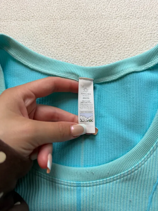 Aerie teal tee - Image 3