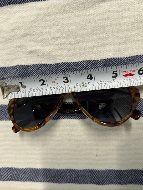 Foster Grant Oversized Tortoise Shell Sunglasses Brown Gradient Lenses UV - Image 8