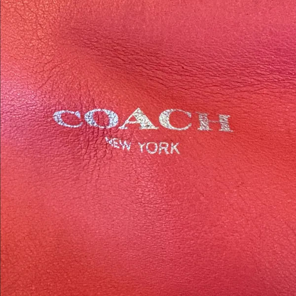 Coach Red Coral Shoulder handbag shoulder purse - Image 6