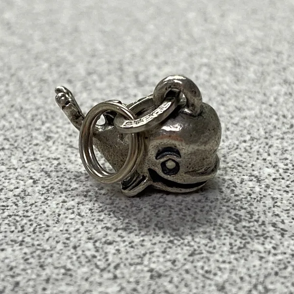 Sterling Silver Cute‎ Whale Charm Pendant Sterling Marked - Image 2