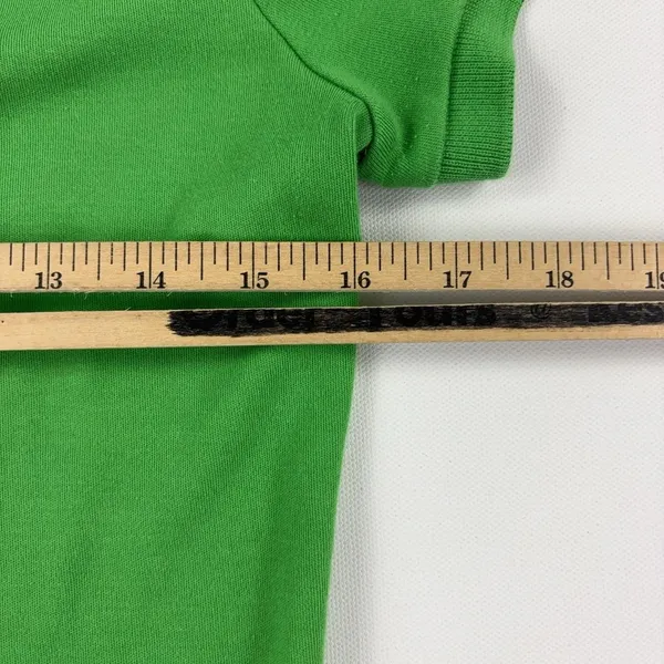 Ralph Lauren Polo Womens M Green Collared Short Sleeve Slim Fit Cotton Logo - Image 5