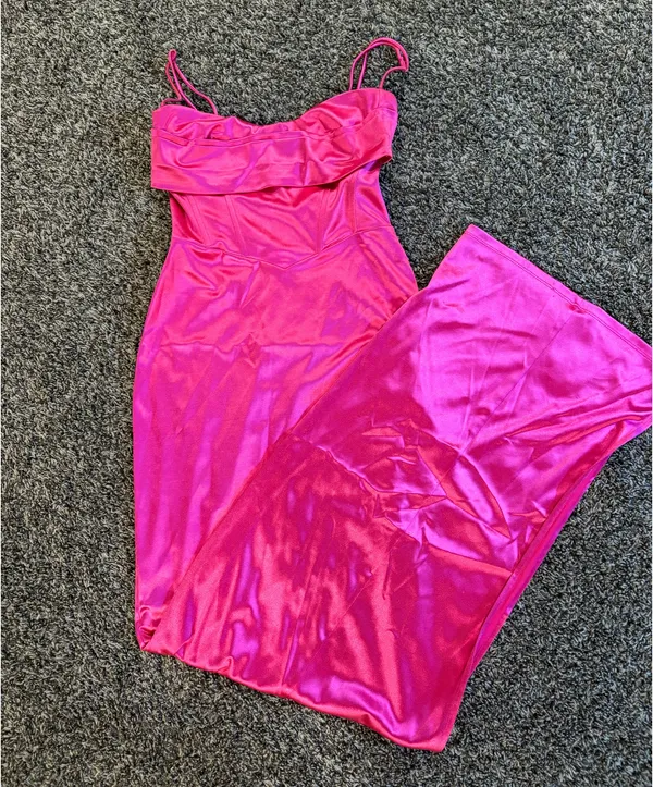 Lucy in the Sky Satin Corset Maxi Dress - Image 3