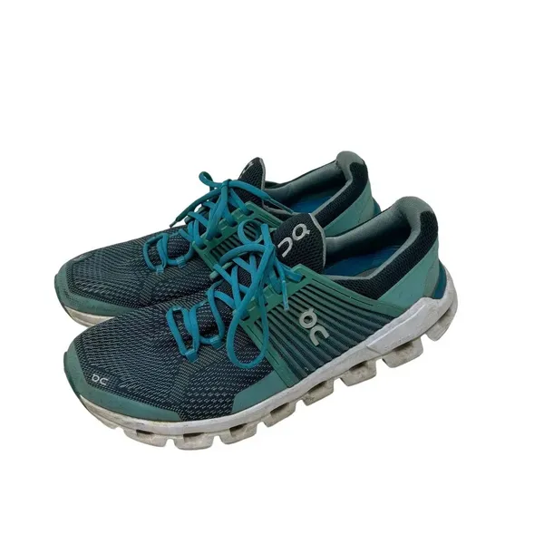 On Running‎ Cloudswift Running Shoe In Teal/ Storm Women's Size 9 - Image 2
