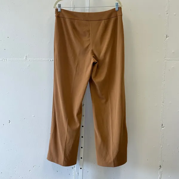 INC‎ International Concepts Camel Brown Wide Leg Petite Dress Pants Size 12P - Image 2