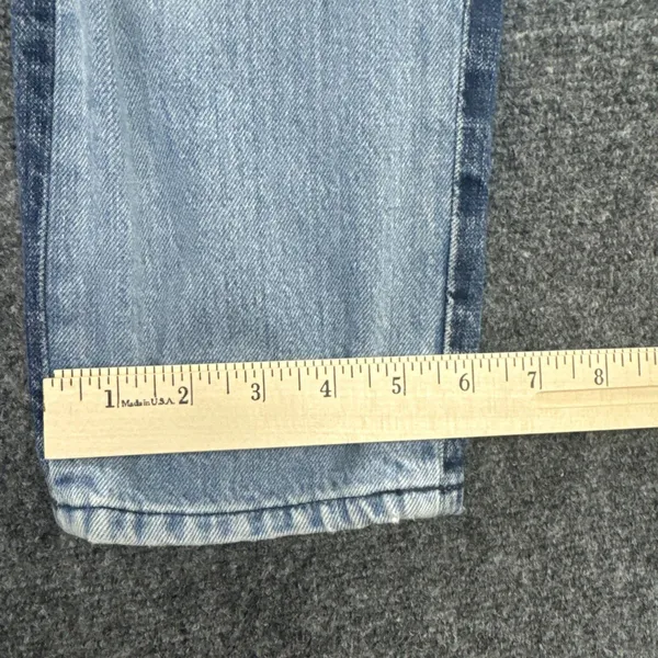 Levis Made Crafted Womens Two Tone Side Stripe Straight Leg Jeans 26 Cotton Blue - Image 8