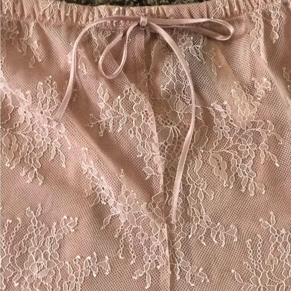 XL Sleep Shorts Victoria’s Secret Lace Silky Mauve New NWT - Image 3