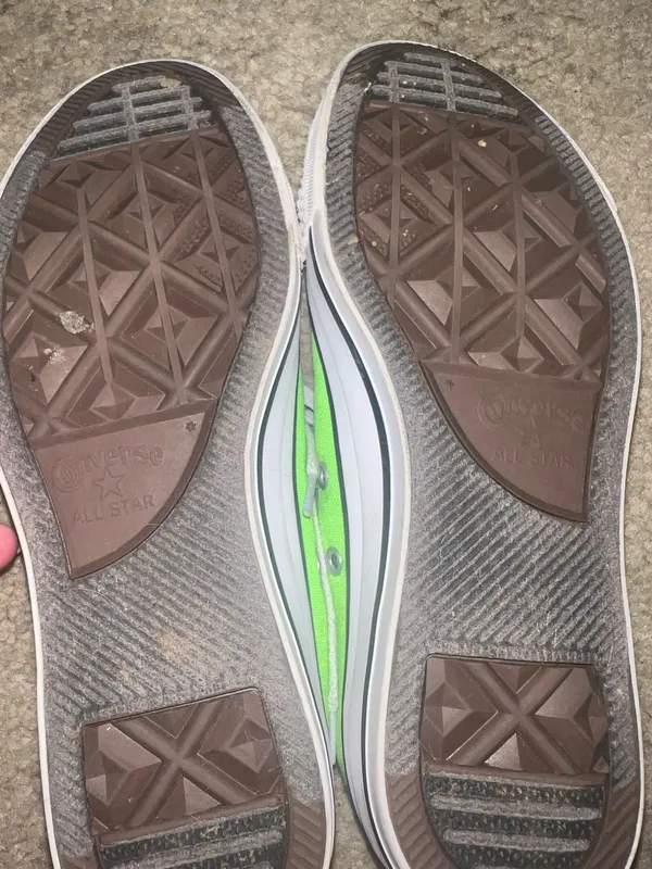 Electric Green Converse - Image 3