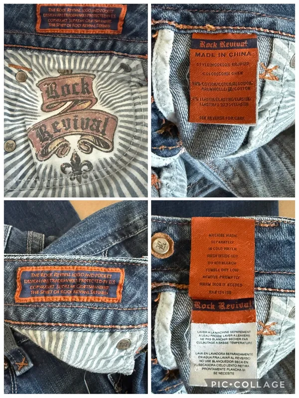 Rock Revival Gwen Boot Cut Dark Wash Jeans 28 - Image 14
