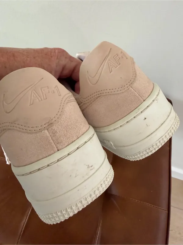 Nike Air Force 1 Sage Low Top Sneakers Suede Barely Rose Size 9.5 AR5339-201 - Image 11