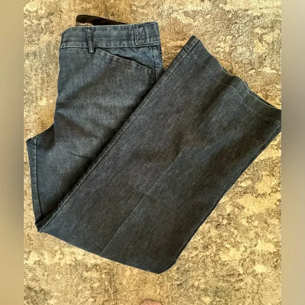 EXPRESS Design Studio Wide Leg Blue Jeans - Image 7
