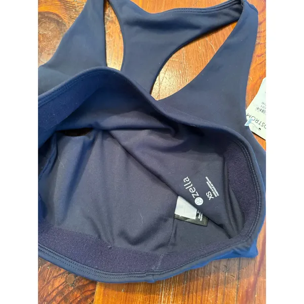 Zella Studio Lite Longline Sports Bra in Navy Blue XS NWT - Image 6