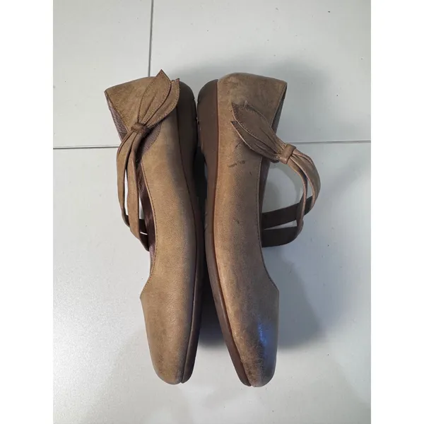 NWOT Abeo Talia Earthy Flats 7.5 Mary Jane‎ Leather Brown Comfort Minimalist - Image 7