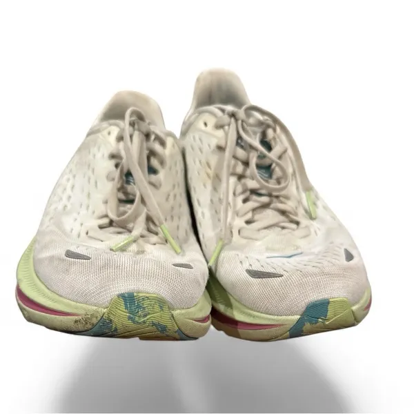 HOKA KAWANA Running Sneakers White Green Pink 7 - Image 7