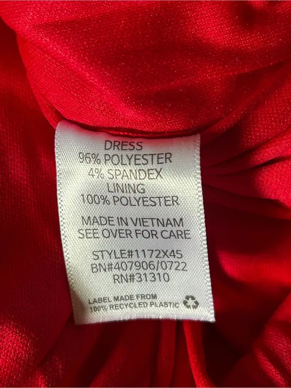 BCX Women’s Red Ruched Long-Sleeve Mini Dress Keyhole Detail MD NWT - Image 11