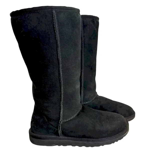 UGG Black Tall Boots Size 5 - Image 2