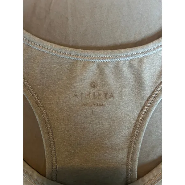 Athleta Gray Racerback Tank Top - Large - Image 7