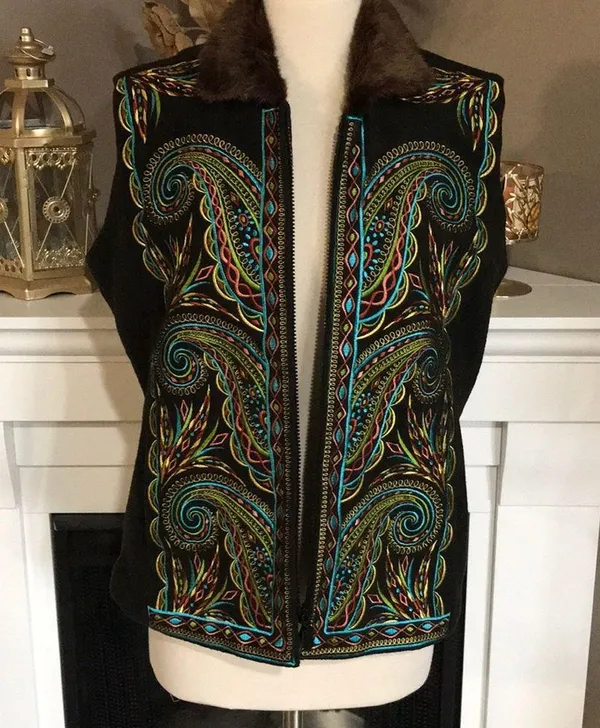 Bob Mackie Wearable Art Embroidered Fleece… - Image 56