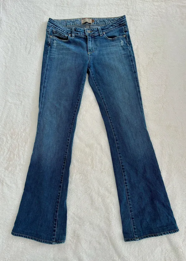 Paige Low Waisted Flare Jeans - Image 2