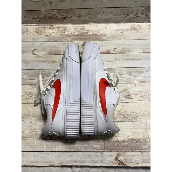 Nike Court Legacy Lift Sneakers Women's Size 10 Orange White Platform - Image 7
