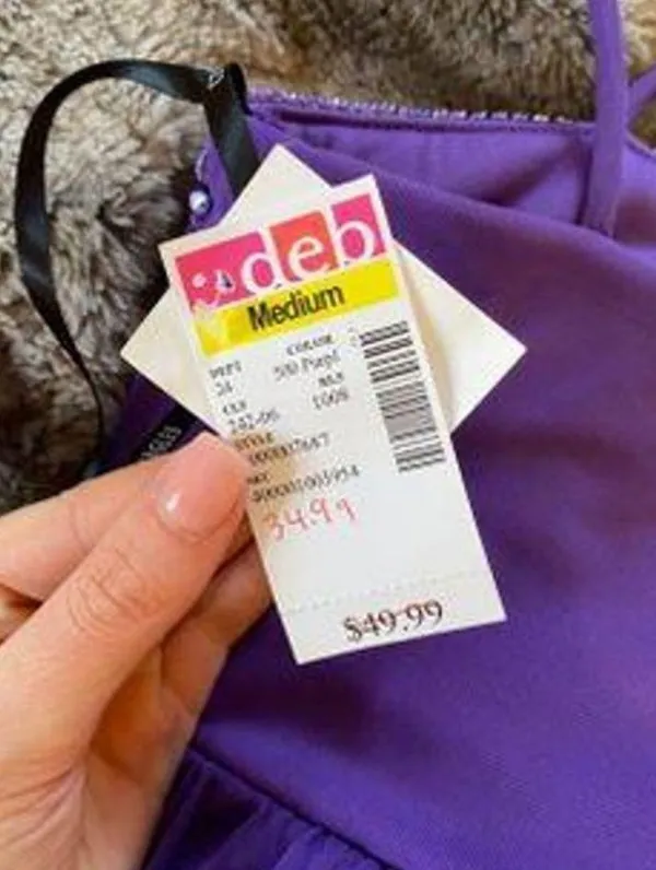 Purple Short Semi Formal Dress - Image 6