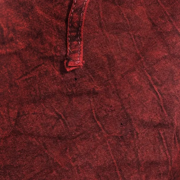 Red Peasant Blouse XL Whimsigoth Witchy Renaissance Faire Lace Up Embroidered - Image 5