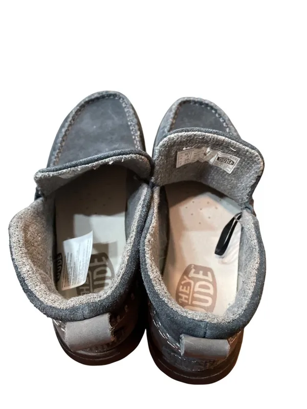 Hey Dude wms charcoal gray black suede ankle casual booties sz 7 SKU 10-477 - Image 13